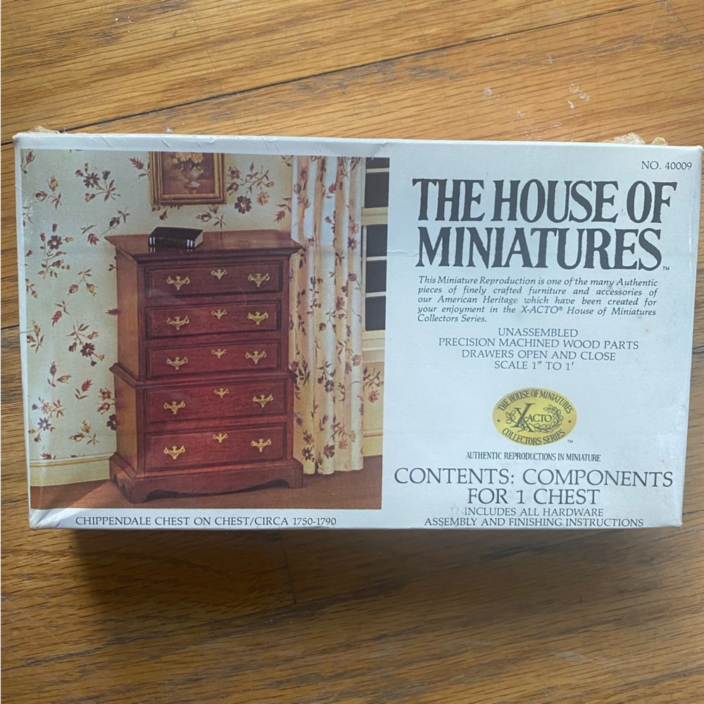 Vintage 1977 House of Miniatures Furniture Kit - Factory Sealed No 40009